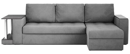 Угловой диван Атланта лайт евро, Серый