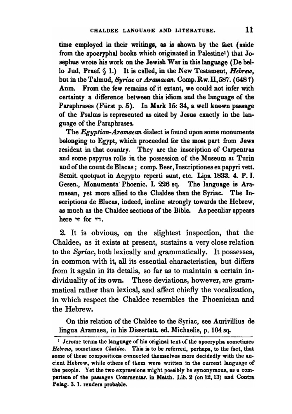 Grammar of the Chaldee language. As contained in the Bible and the Targums | Georg Benedict Winer
