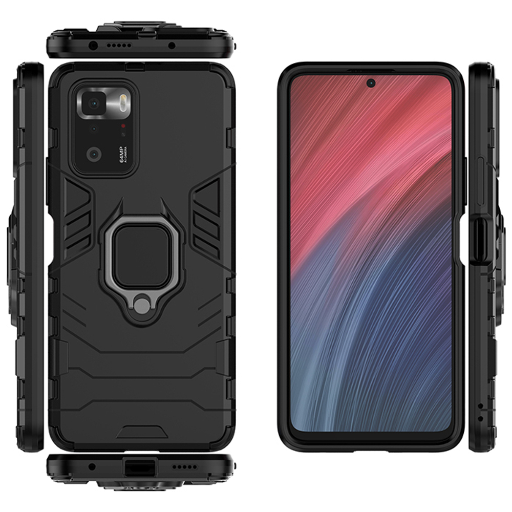 Противоударный чехол с кольцом Panther Case для Xiaomi Poco X3 GT