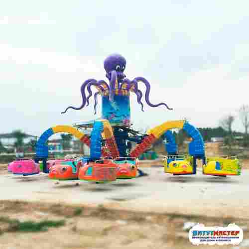 Ноги осьминога карусель «Морской танец» 16 кабинок, 32 места 15×15×5 м