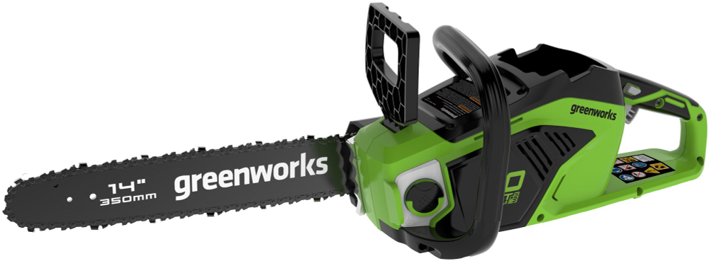 Цепная пила аккумуляторная GreenWorks GD40CS15, 40V, 35 см, бесщеточная, 1,5 КВТ, без АКБ и ЗУ (2005707)