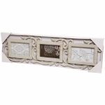 Фоторамка-коллаж 68*20см «Вьюнки», цвет бежевый, на 3 фото, пластик