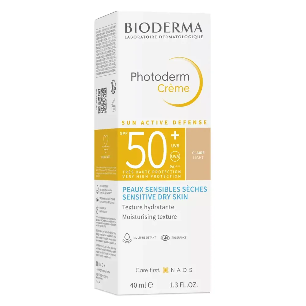 Солнцезащитный тональный крем Bioderma Photoderm Creme SPF50+ - Claire Light