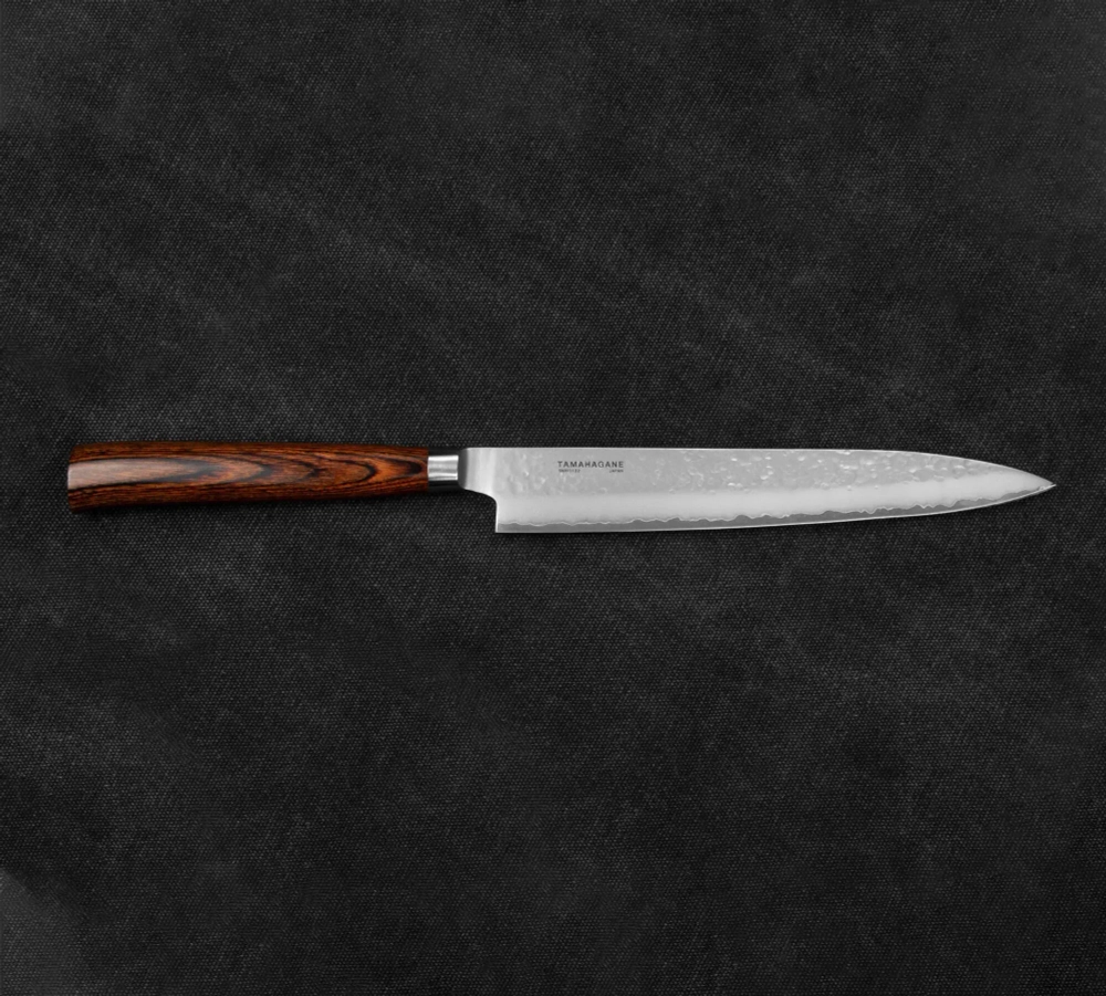 Tamahagane Нож для сашими Tsubame Brown 21см