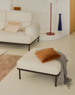 Пуф для ног Aurum цвета экрю 85 x 85 см