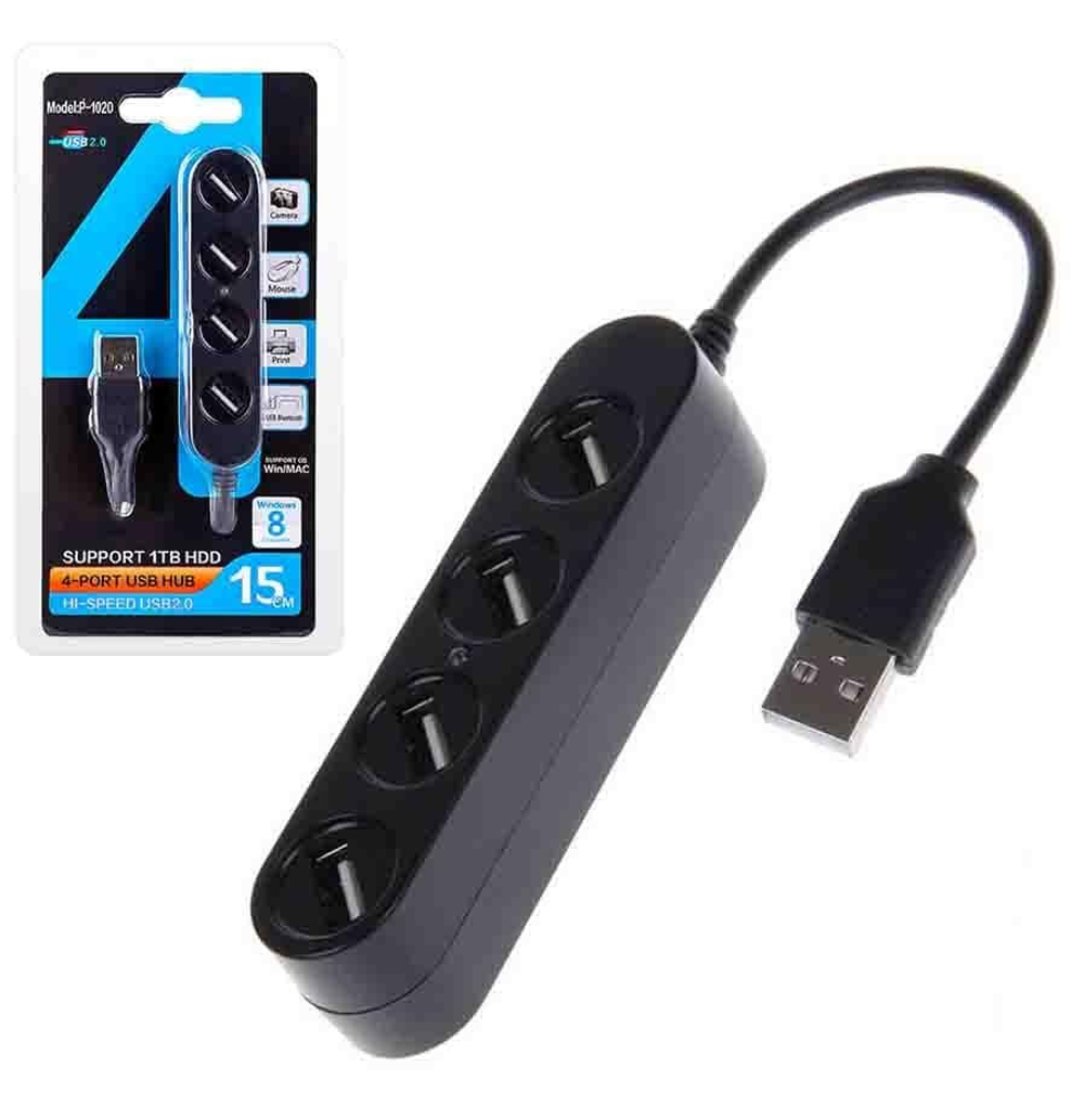 Mega Hub Port 4USB P-1020 (черный)