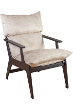 Кресло "Луна" Невада латте, Орех