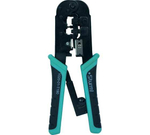 КЛЕЩИ STURM! Д/ОБЖИМА ТЕЛЕФОННЫХ И КОМПЬЮТ. КЛЕММ RJ-45/6P/8P И RJ-11/12/6P/8P 1020-01-T190