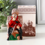 Фигурка кавказ Дух гор гипсовая, 12.3*7*6.5 см., красная