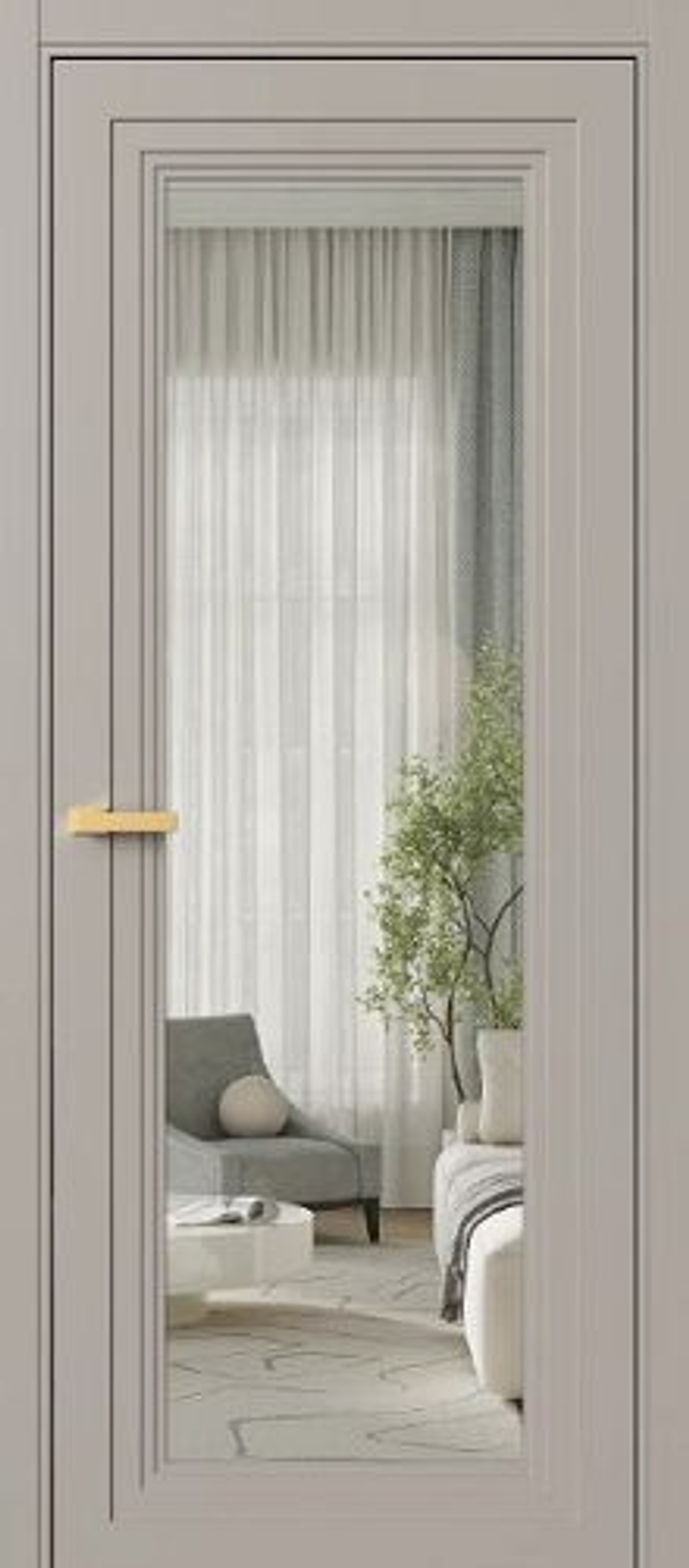 Межкомнатная дверь Фрамир Erte 1 PO Прозрачное Молескин
