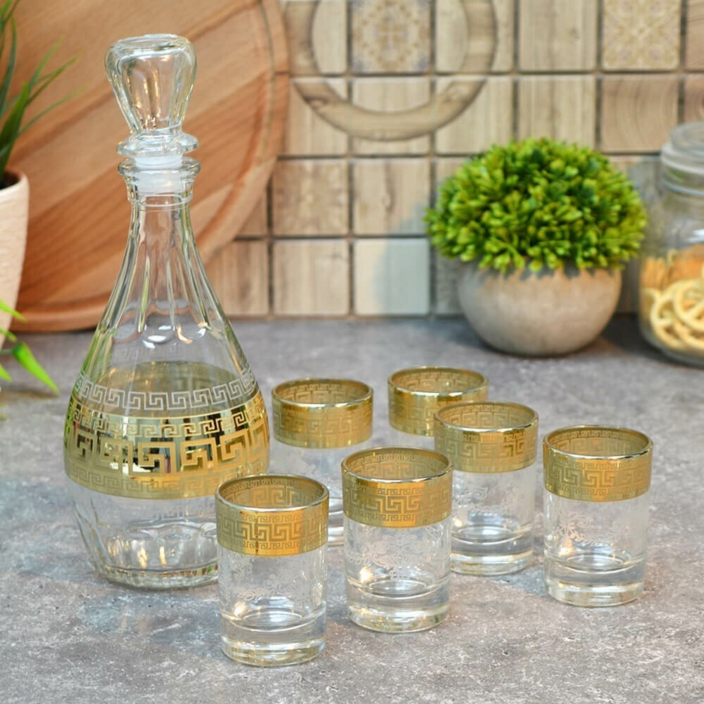 Набор 7 предметов (графин 500мл, 6 стопок) "Барокко"