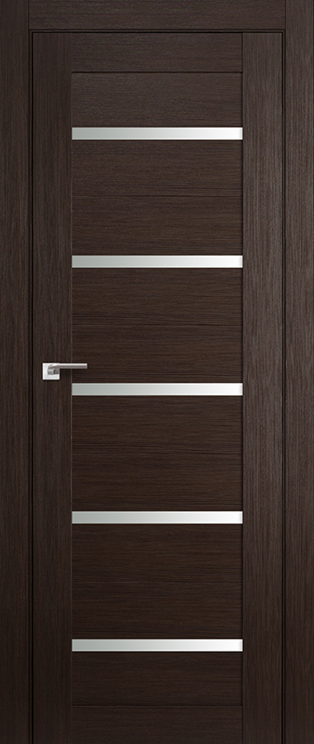 [ТОВАРА НЕТ В НАЛИЧИИ] Дверь межкомнатная Профиль Дорс №7X-Модерн, цвет венге мелинга, экошпон, стекло матовое