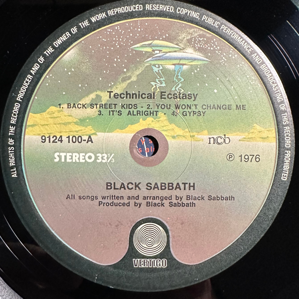 Black Sabbath - Technical Ecstasy (Скандинавия 1976г.)