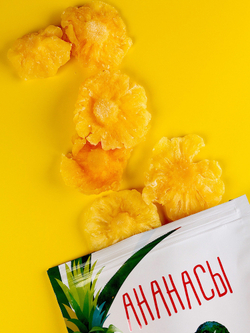 Упаковка сушеных ананасов, купить ChaiCoffee.ru