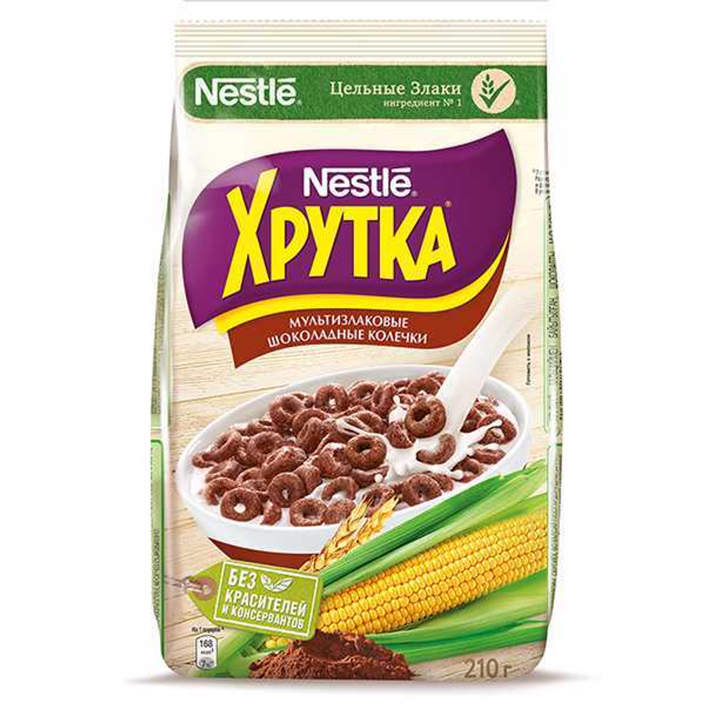 Готовый завтрак Nestle Хрутка  клубника и ваниль 210 гр
