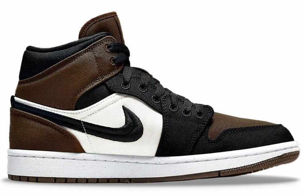 Кроссовки Jordan Air Jordan 1 Mid Se "Olive Toe" (Женская размерная сетка)