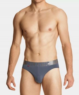 Мужские трусы слипы спорт  Atlantic MP-1574, Pima cotton, серый