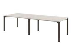 Стол переговоров 2800х1000х750 на 10 человек D-102 Акация Морава/Трюфель