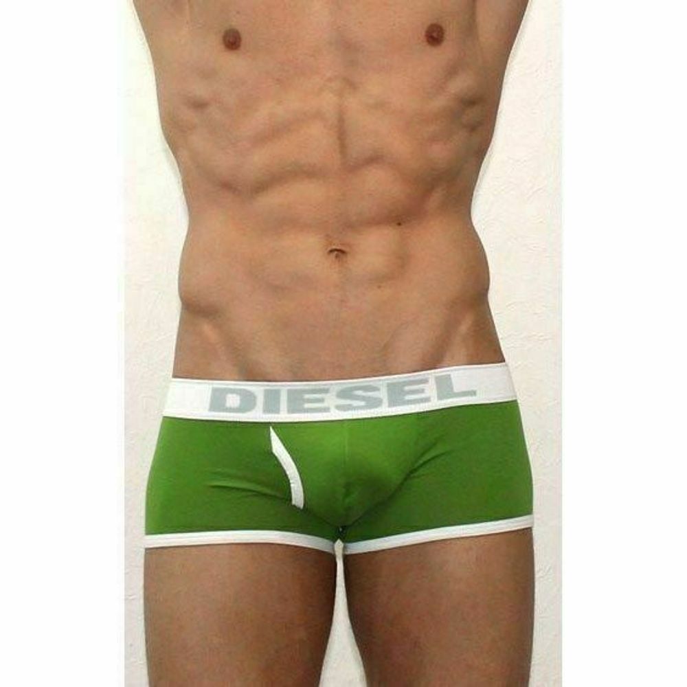 Мужские трусы боксеры болотные Diesel Green Boxer