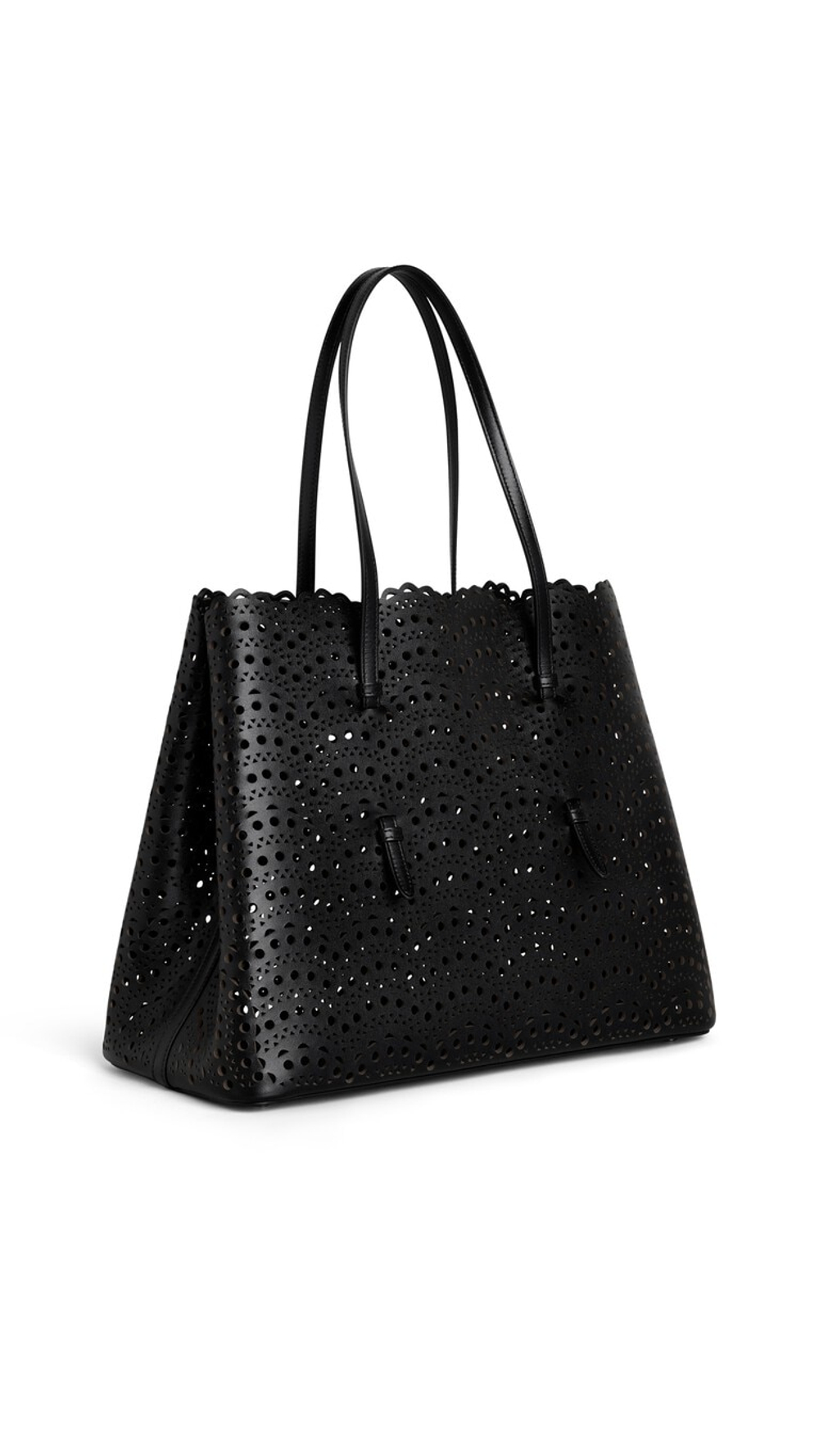 ALAÏA СУМКА MINA 37 ИЗ ТЕЛЯЧЬЕЙ КОЖИ, ЧЕРНЫЙ