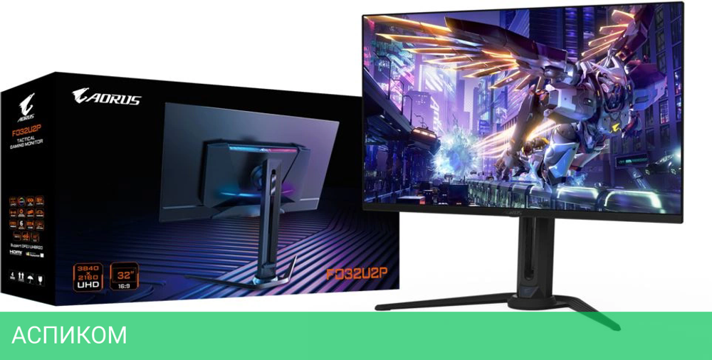 Монитор Gigabyte Aorus FO32U2P черный (20VM0-FO32U2PBA-1EKR)