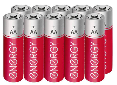 Батарейки солевые ENERGY R6/10S (АА) пальчиковые, в спайке 10 шт