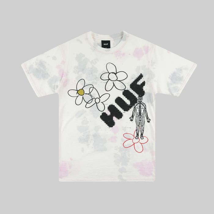 Футболка мужская HUF Outerbody артикул:TS01496 WHITE - купить в магазине Дайс