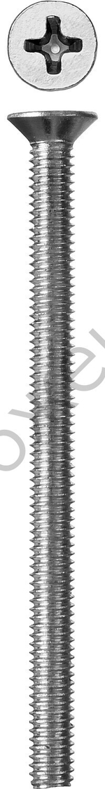 ЗУБР DIN 965 кл. пр. 4.8, M4 x 60 мм, винт с потайной головкой, цинк, 5 кг (303110-04-060)