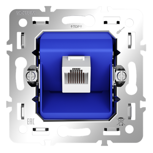 Механизм розетки компьютерной RJ45 кат.6, S70