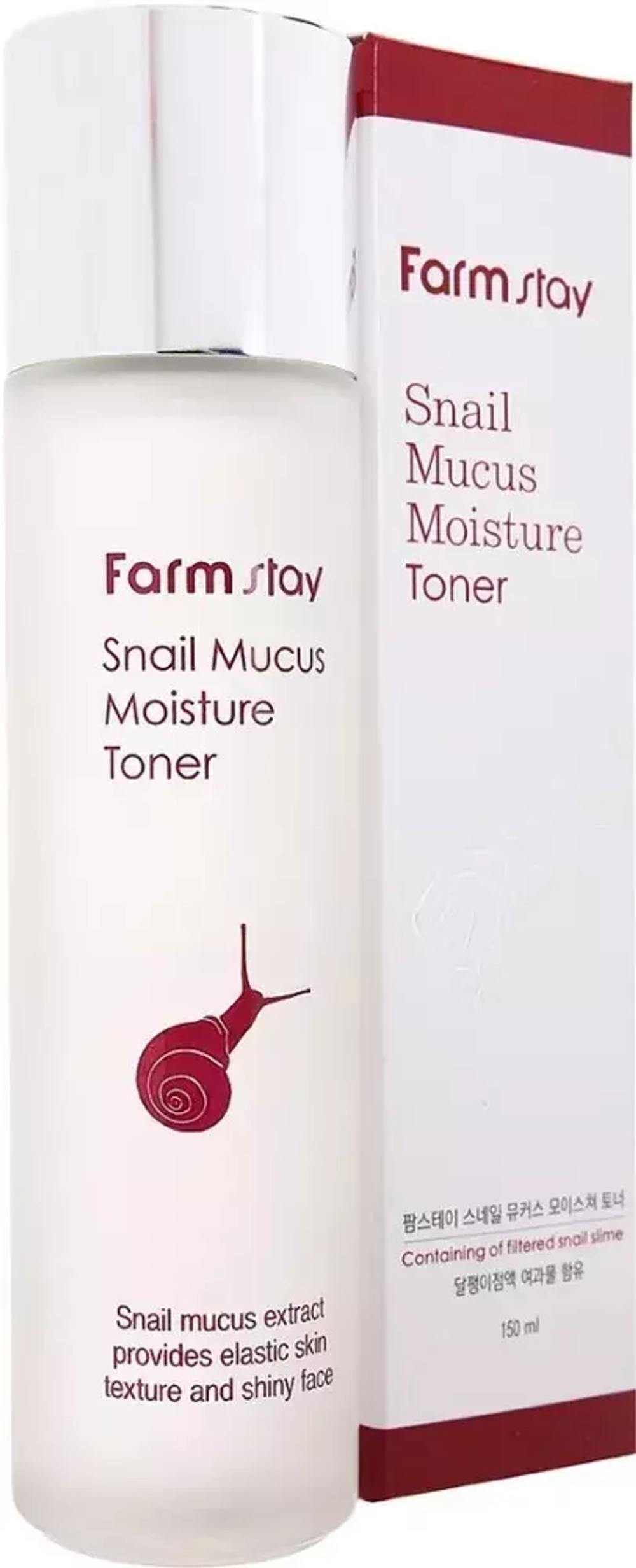 FARMSTAY Тонер для Лица с Муцином Улитки Антивозрастной / 150мл / SNAIL Mucus Moisture TONER