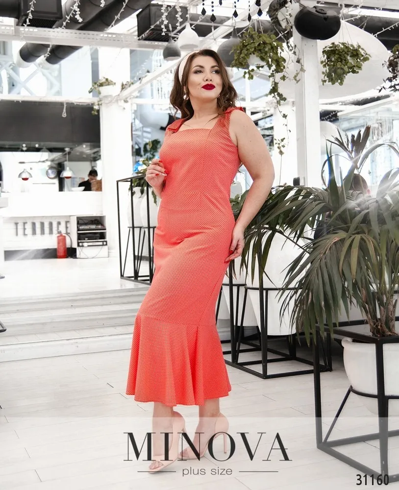 Платье 348-коралл Minova