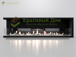 Угловой биокамин 1700