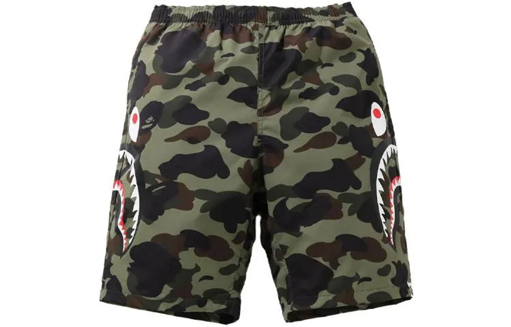 A Bathing Ape Bathing Ape 1st Camo Shark Beach Брюки