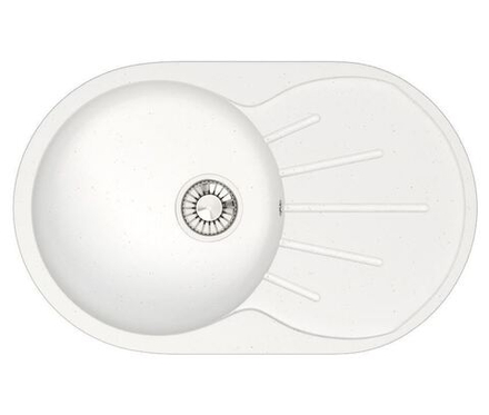 Кухонная мойка GLANZ J110-G31 730х450мм Белый лёд