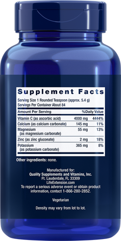 Buffered Vitamin C Powder 454,6 грамм Life Extension