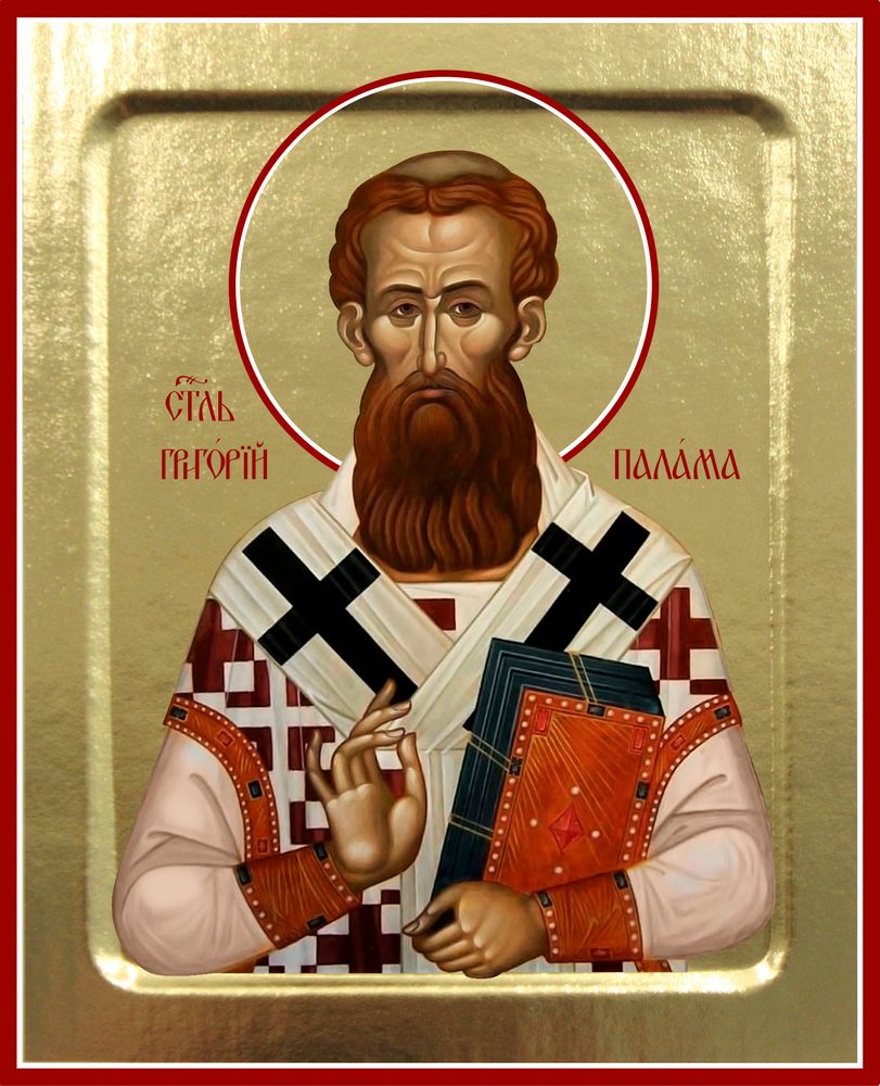 Икона Григорий Палама, святитель на дереве: 125 х 160 (Синопсисъ)