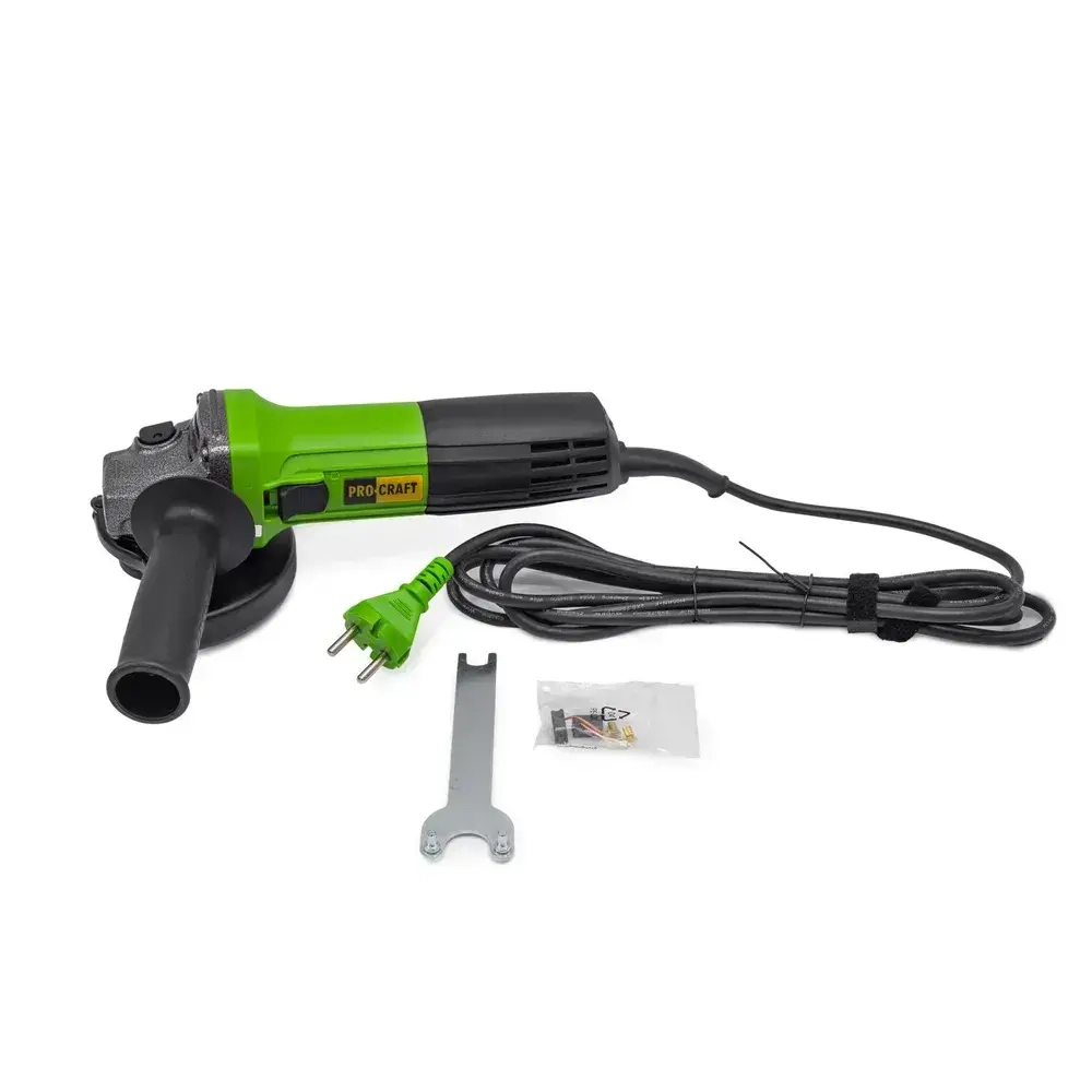 Болгарка 125 мм 1100 Вт электрическая сетевая PROCRAFT PW1100ES ушм с поддержанием постоянных оборотов под нагрузкой