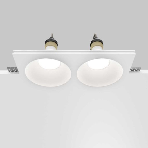Встраиваемый светильник Maytoni Technical Downlight Gyps Modern DL129-GU10-02-W
