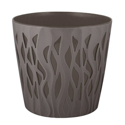 Горшок для цветов InGreen Winds D 340мм/20 л с дренажной вставкой 18,7л антрацит