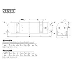 Ресивер Viair 2.5Ga/9л 6 входов 14 атм