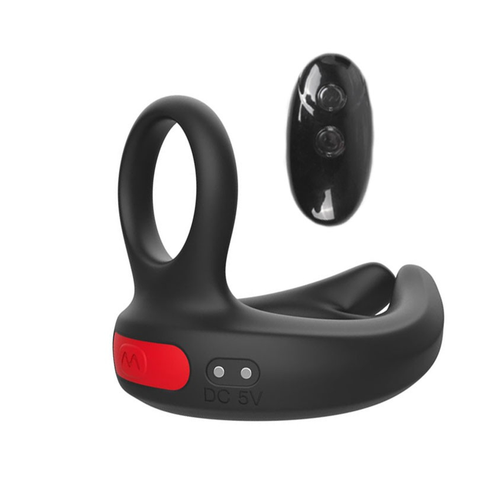 ВИБРОМАССАЖЁР 10 режимов вибрации, D кольца 33x45 мм, дистанционный пульт арт. MY-918