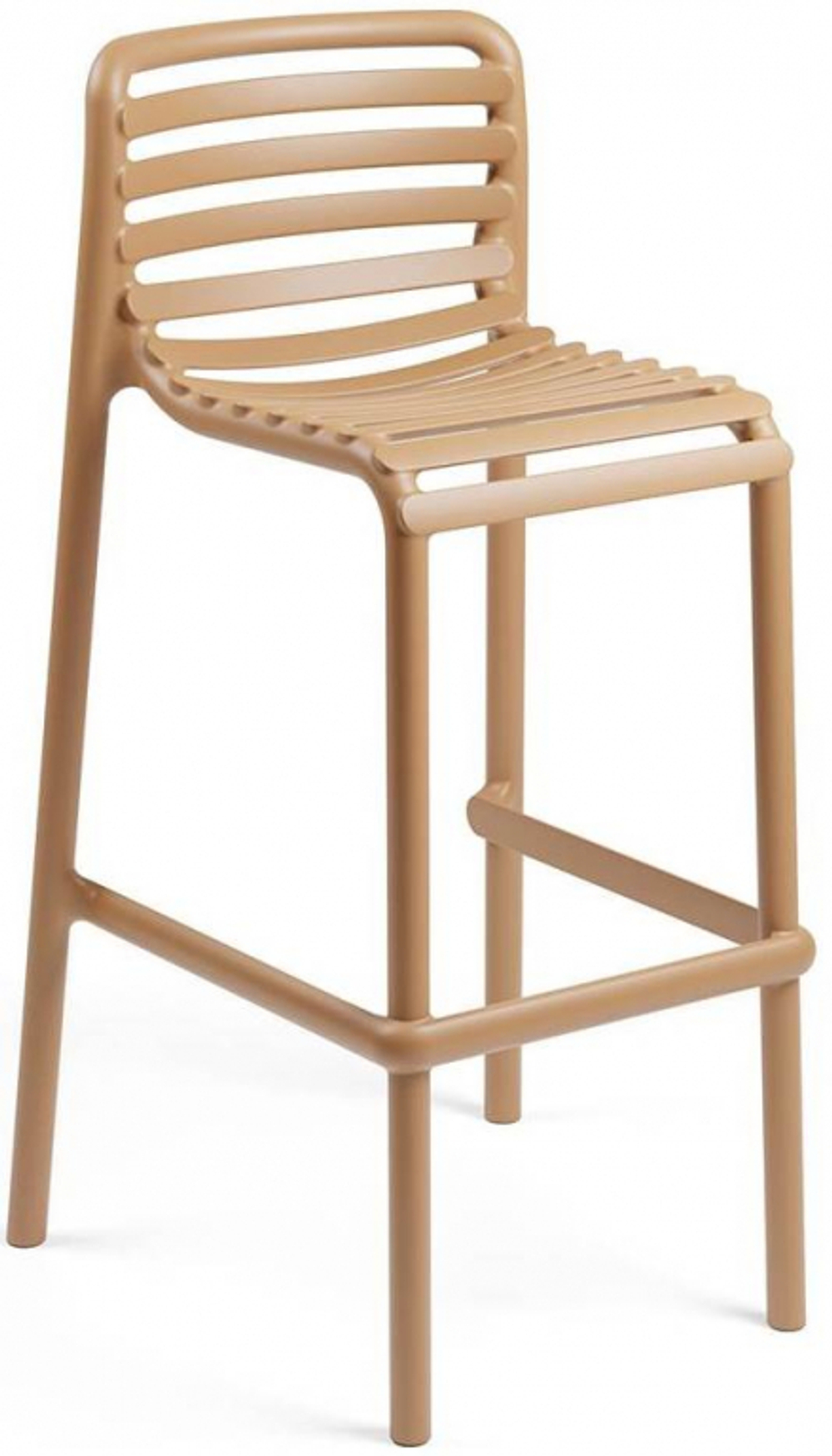 Стул пластиковый барный Nardi Doga Stool, капучино