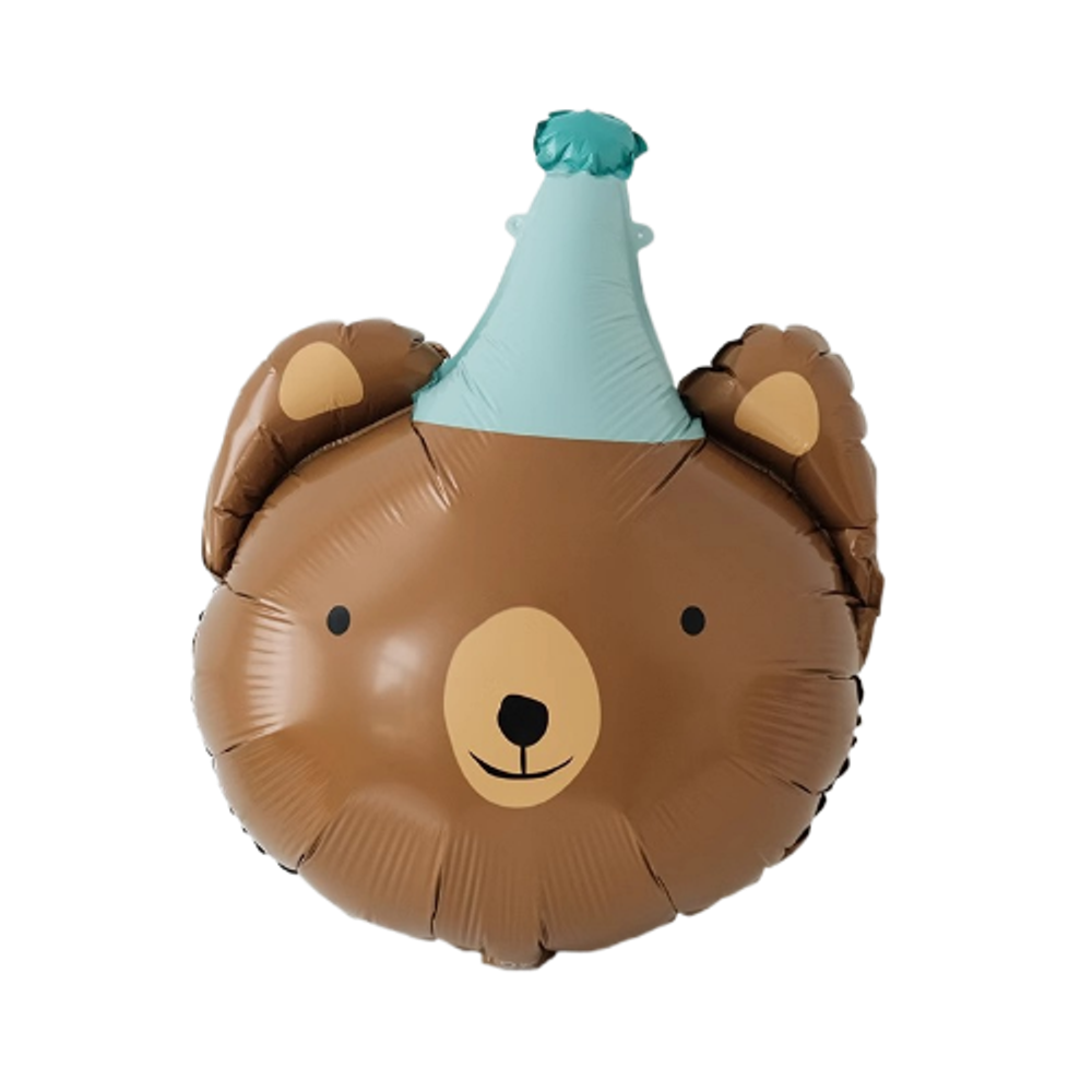 Шар (27''/69 см) Фигура, Мишка в колпачке, 1 шт.