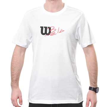 Мужская теннисная футболка Wilson Graphic T-Shirt - белый
