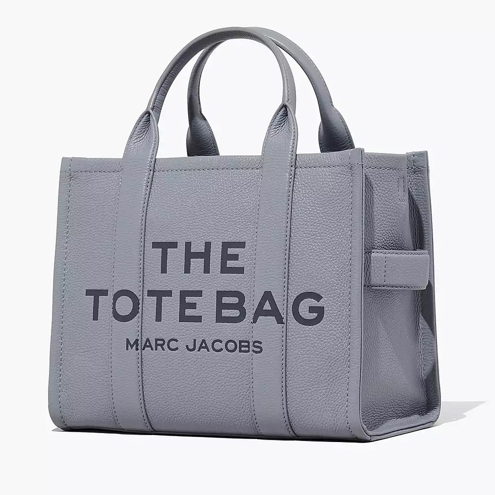 СУМКА MARC JACOBS THE LEATHER SMALL TOTE BAG WOLF GREY