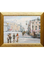Картина маслом Зелёный мост Русанов