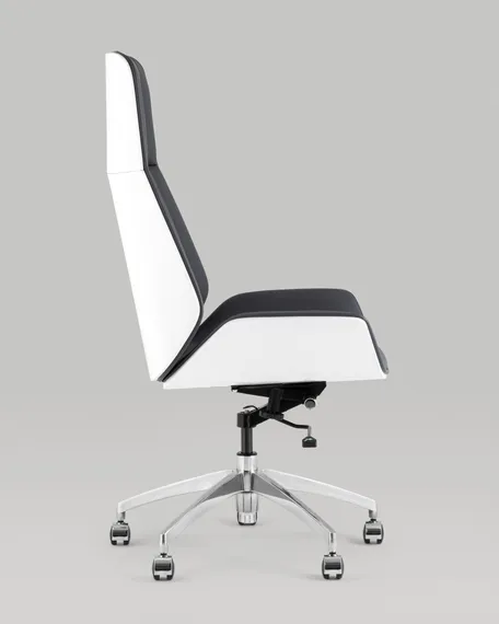 Кресло руководителя Crown серо-голубое