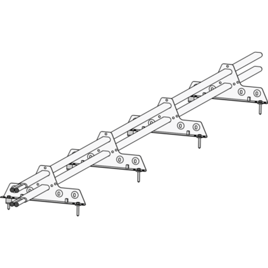 Снегозадержатель 3м. 4 опорный овал