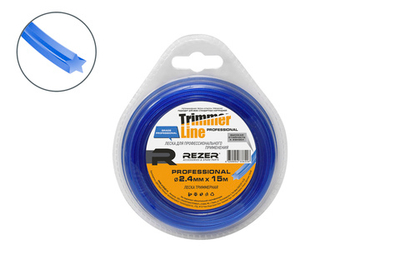 Триммерная леска звезда PROFESSIONAL  D=2,4 мм L=15 м