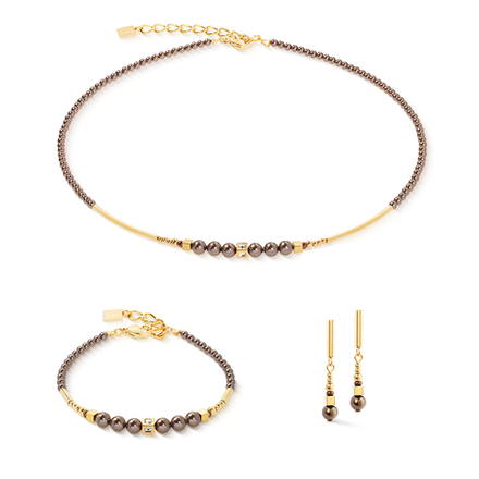 Серьги Coeur de Lion Brown 4312/21-1100